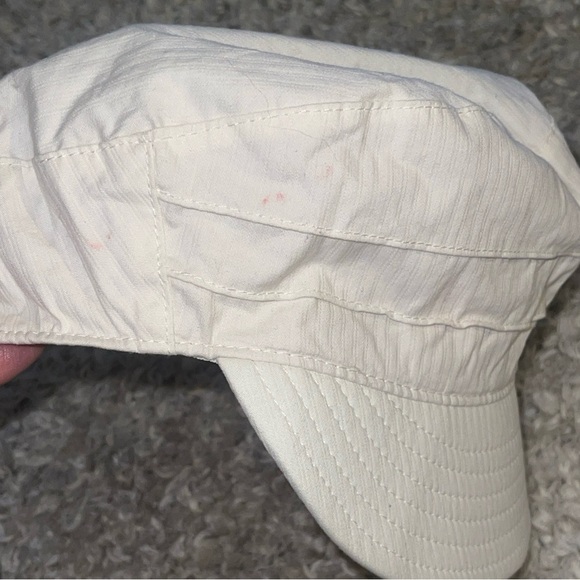 Oakley Cream Military-Style Cadet Cap with Metal Logo Plate main image 7